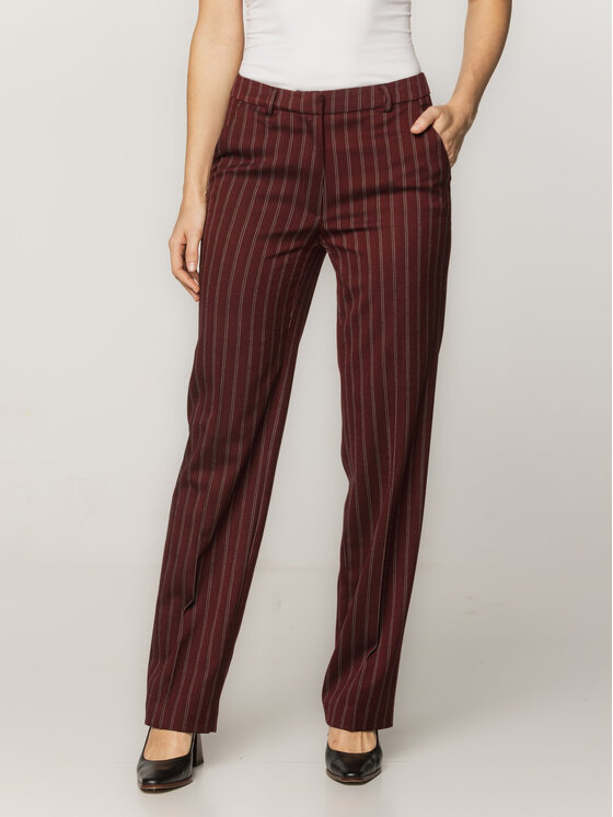 Komplet bluza, bluzka i spodnie, rozmiar 40, Bordowy, 67870