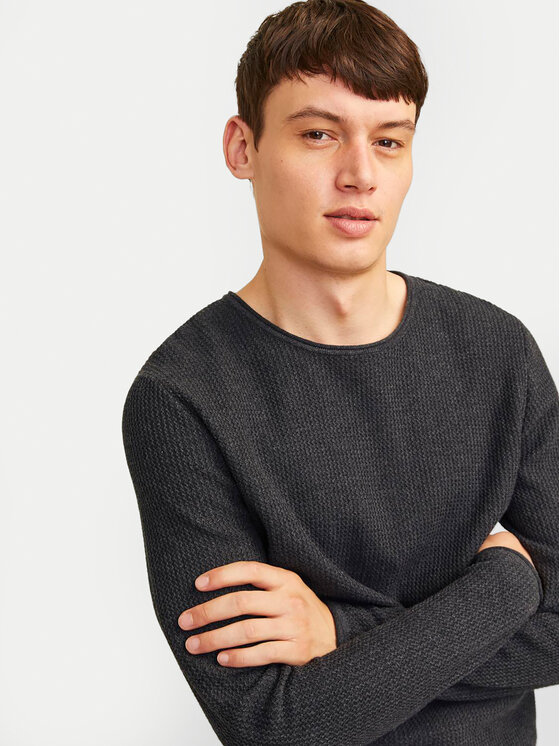 Jack & Jones Jack & Jones Pulover Cooper 12258407 Gri Regular Fit