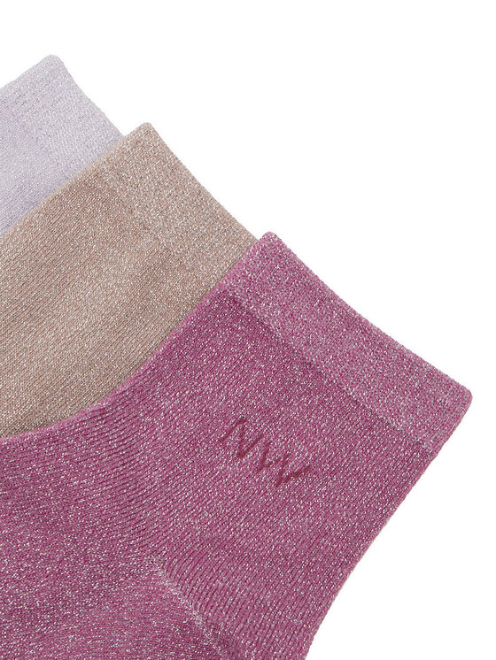 Nine West Nine West Skarpety długie CEO_AS_NW_02_Z_AW25 (3 PACK) Różowy