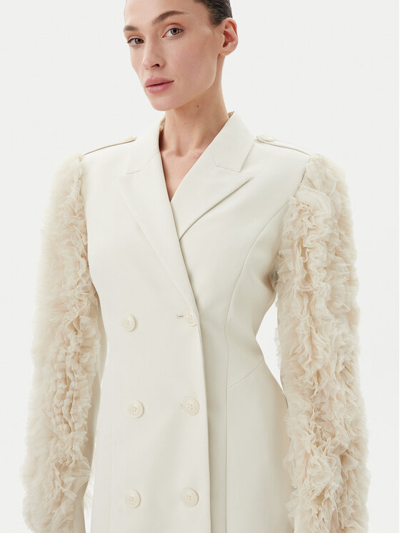 Bruuns Bazaar Bruuns Bazaar Sukienka koktajlowa Rubysus Tiwa BBW4443 Écru Regular Fit