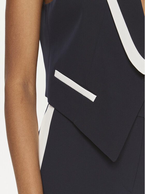 Maryley Maryley Gilet 24EB214/04BL Blu scuro Regular Fit