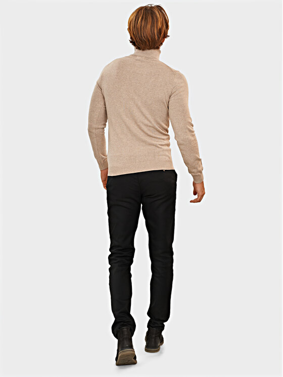 Evenemen Evenemen Sweter Golf Beżowy Slim Fit