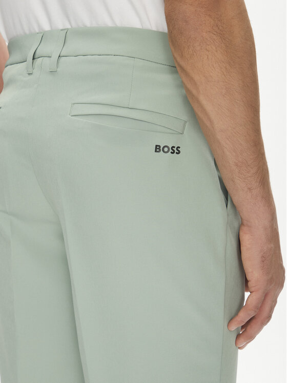 BOSS BOSS Bavlnené šortky S_Commuter_10.5 inch 50540337 Zelená Slim Fit