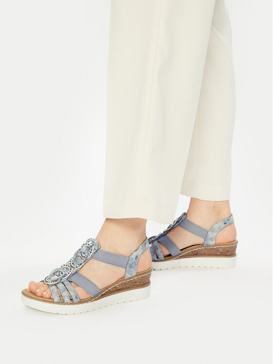 Rieker Rieker Sandalen V38H8-12 Blau