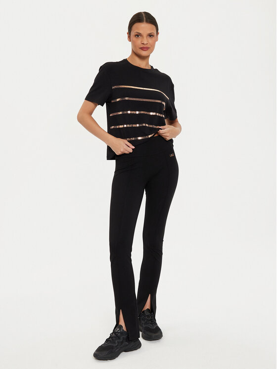 EA7 Emporio Armani EA7 Emporio Armani Футболка 6DTT26 TJDZZ 1200 Чорний Regular Fit