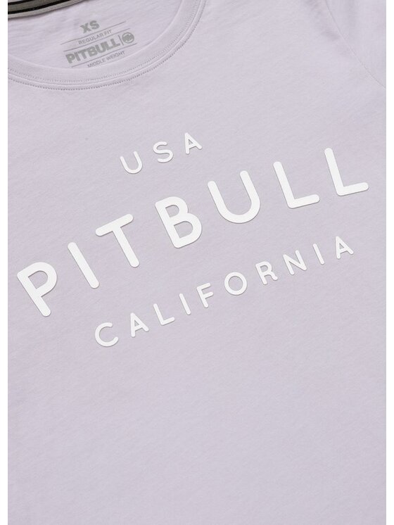PITBULL PITBULL T-Shirt Koszulka damska USA CAL S Fioletowy Regular Fit