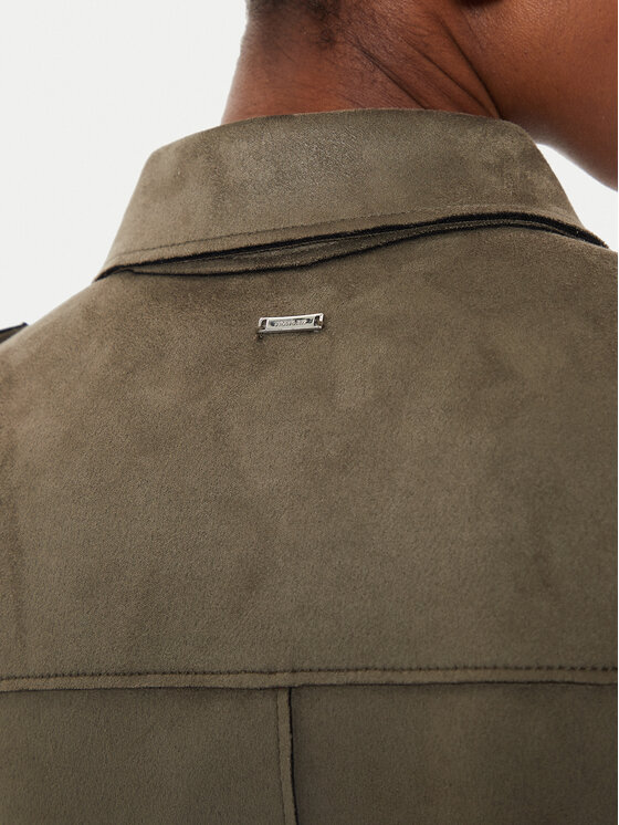 Morgan Morgan Giacca in similpelle 222-GSUD Verde Regular Fit