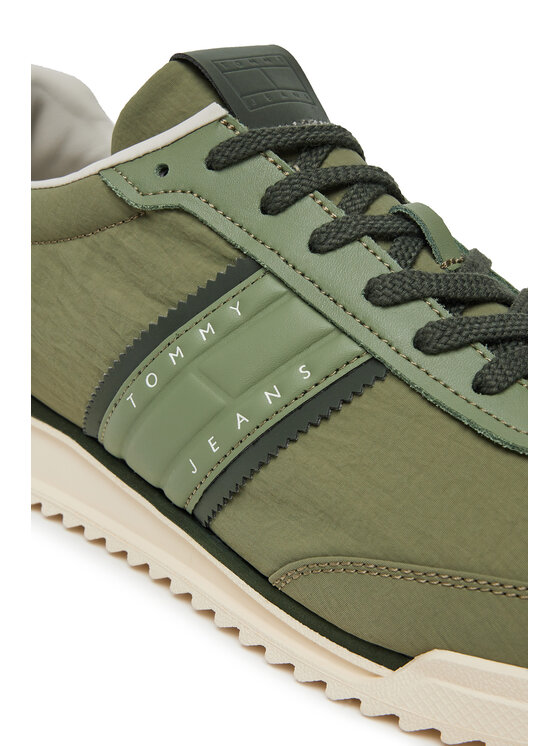 Tommy Jeans Tommy Jeans Tenisice Tjm Runner Cleated Mix Mat. EM0EM01598 Zelena