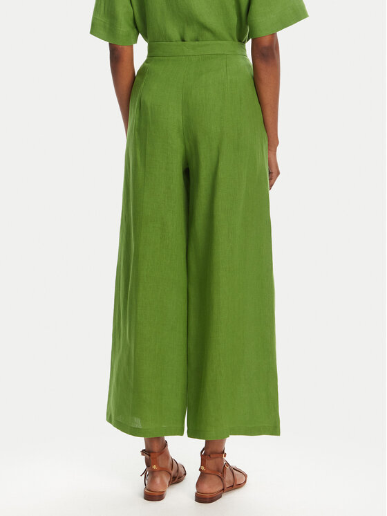 Marella Marella Culottes nohavice Silvana 2515131022 Zelená Regular Fit