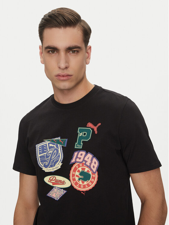 Puma Puma T-Shirt Sports Legacy 629627 Schwarz Regular Fit