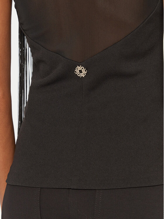 Rinascimento Rinascimento Μπλουζάκι CFC0121728003 Μαύρο Regular Fit