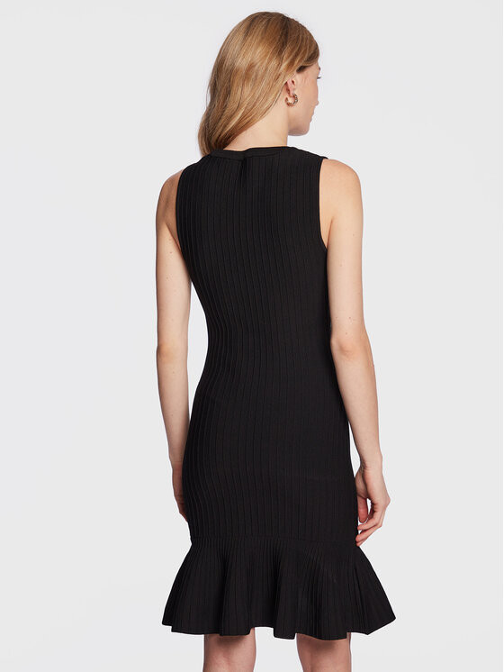 PINKO Pinko Koktejlové šaty Polonio 100428 A0LF Černá Slim Fit
