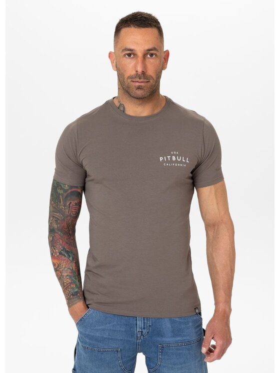 PITBULL PITBULL T-Shirt AUTOMATIC Brązowy Regular Fit