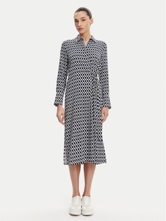 Olsen Olsen Košilové šaty 13001803 Tmavomodrá Regular Fit