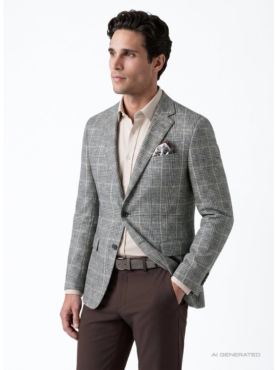 Pako Lorente Pako Lorente Marynarka P26WF-3X-003 Beżowy Slim Fit