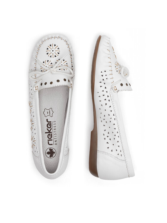 Rieker Rieker Mocassini L6396-80 Bianco