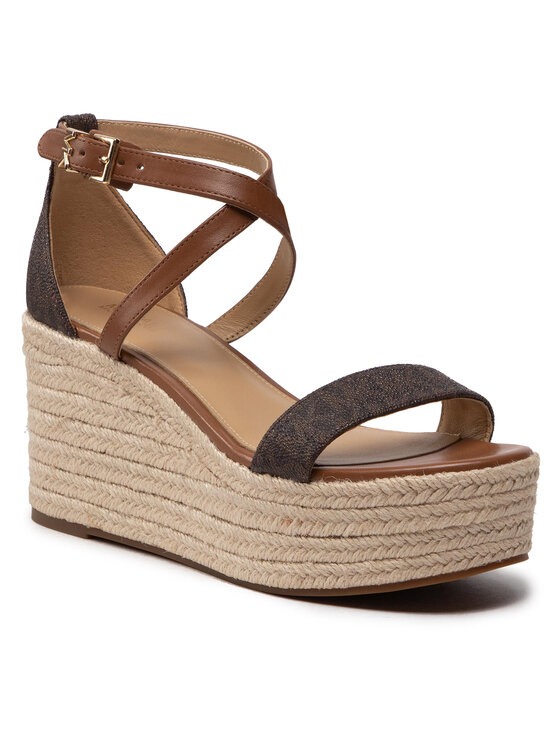 MICHAEL Michael Kors MICHAEL Michael Kors Espadryle Serena Wedge Espadrille 40S2SEMS1B Brązowy