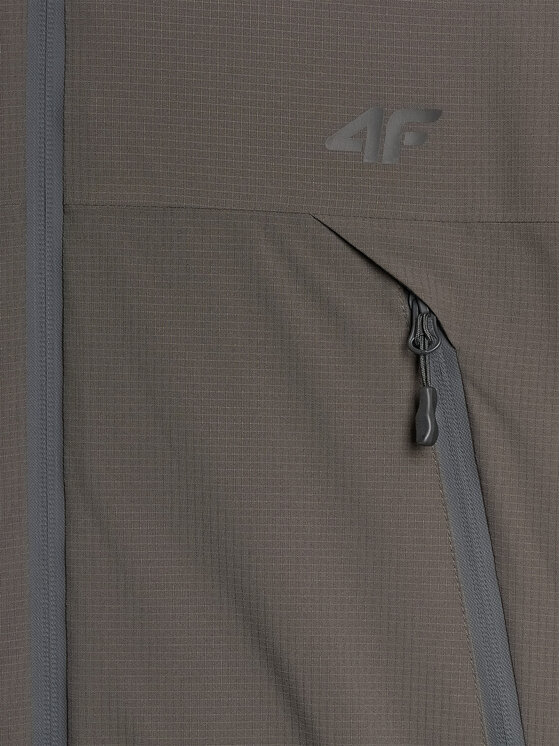4F 4F Kurtka przejściowa URBAN COMMUTER Khaki Regular Fit
