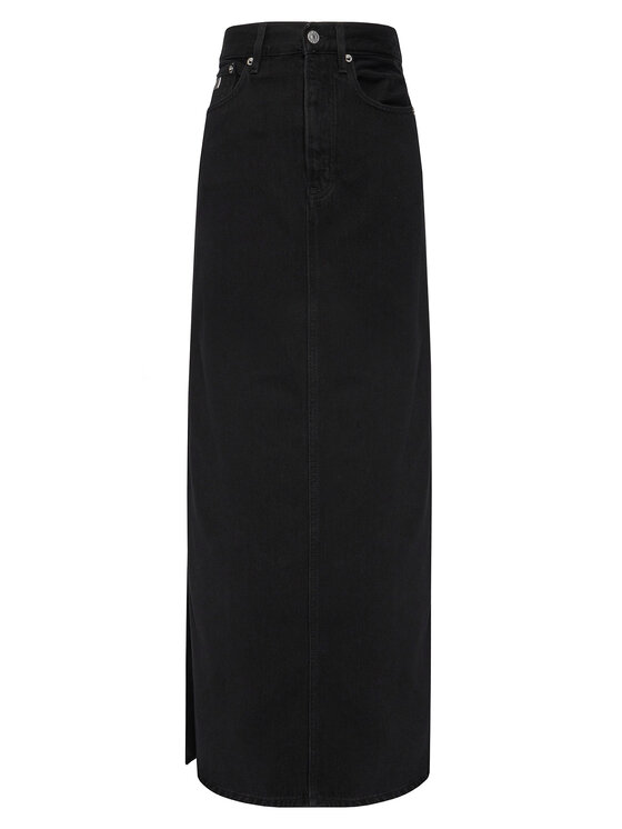 Tommy Jeans Tommy Jeans Fustă de blugi DW0DW22119 Negru Regular Fit
