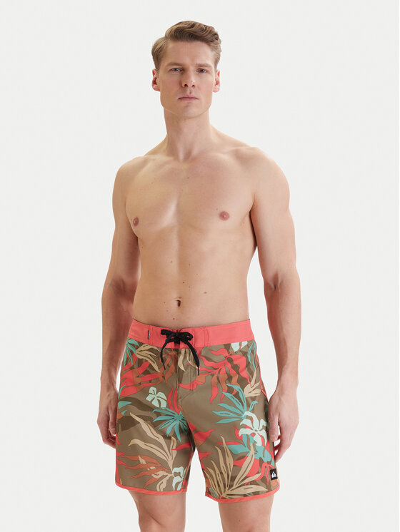 Quiksilver Quiksilver Pantaloni scurți pentru înot Surfsilk Scallop 18" EQYBS04862 Bej Regular Fit