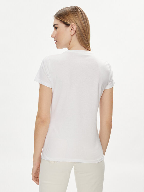 Liu Jo Liu Jo T-krekls MA4340 JS923 Balts Regular Fit