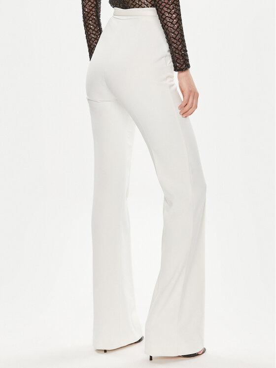 Elisabetta Franchi Elisabetta Franchi Hlače PA-034-42E2-5981 Bijela Regular Fit
