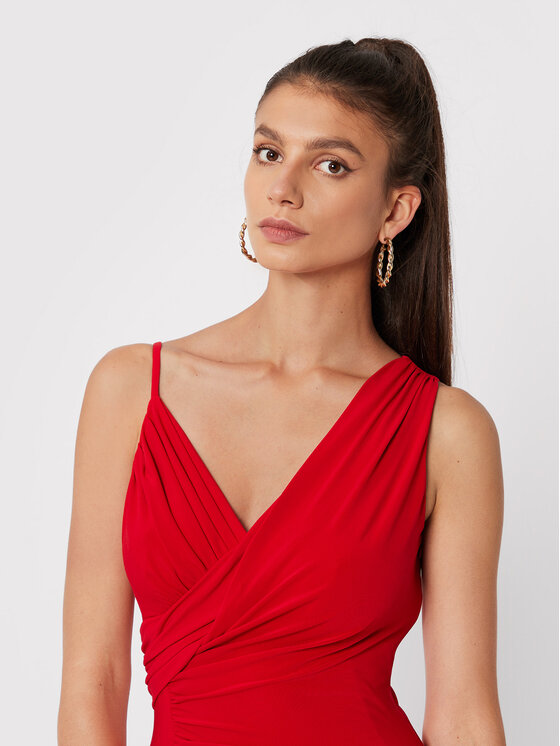 Joseph Ribkoff Joseph Ribkoff Официална рокля 223714 Червен Slim Fit