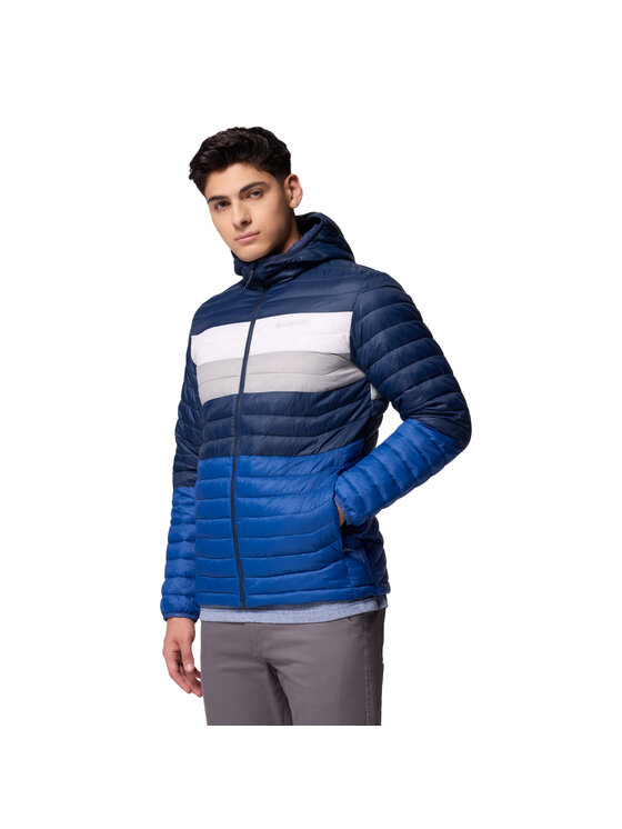 Columbia Columbia Giacca di transizione Columbia Powder Pass Hooded Jacket Blu Regular Fit