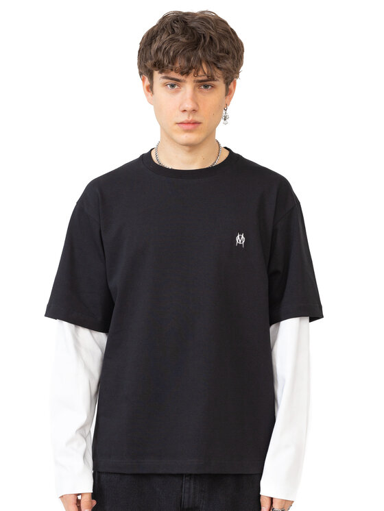 Longsleeve, rozmiar S, Czarny, Monument Minilogo