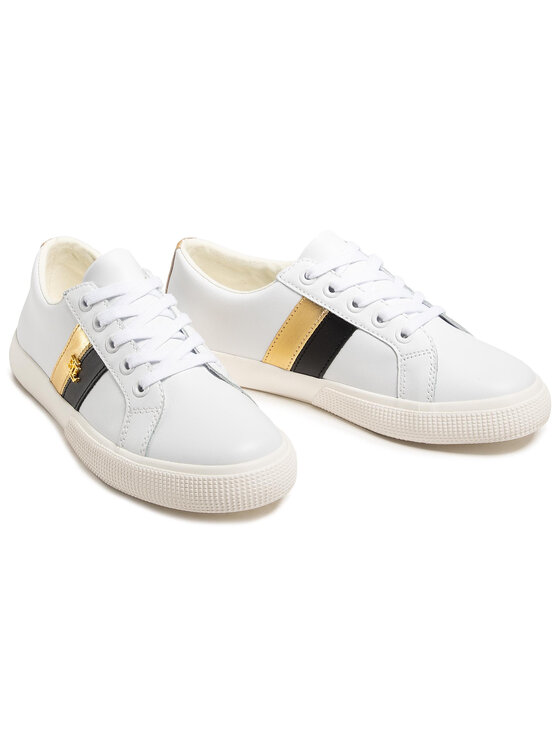 LAUREN RALPH LAUREN Lauren Ralph Lauren Sneakersy Janson II Sk Vlc 802828027002 Biela