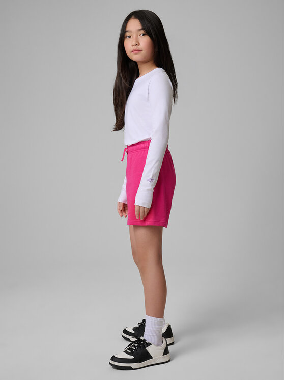 4F 4F Szorty sportowe BASIC+ Różowy Regular Fit