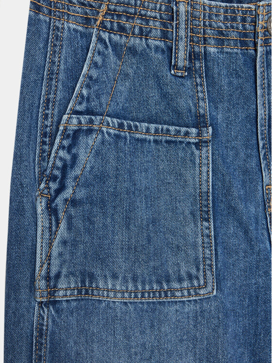 Pepe Jeans Pepe Jeans Džinsai Loose Jeans Utility Jr PB202139 Mėlyna Loose Fit