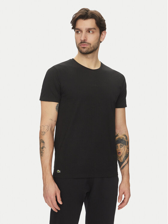 Lacoste Lacoste Komplet t-shirtów TH9010 Czarny Regular Fit