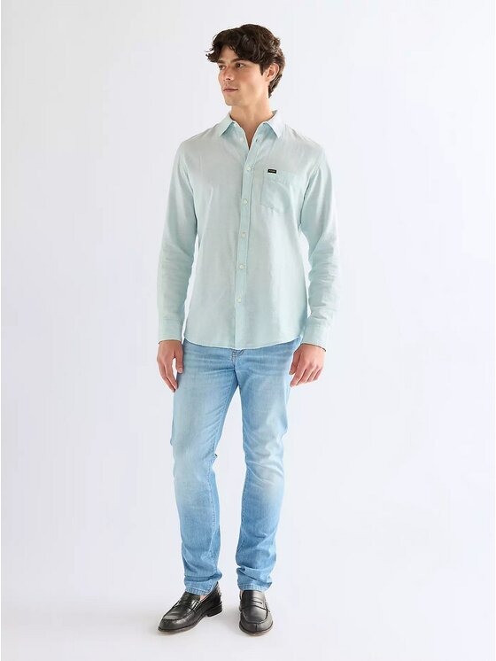 Wrangler Wrangler Jeansy Larston Light Wash Niebieski Slim Leg