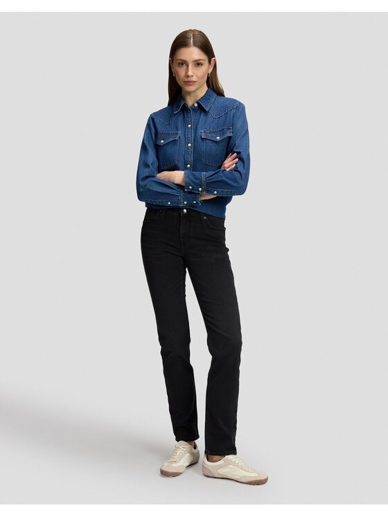 Lee Lee Jeansy ELLY Szary Straight Leg