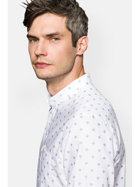 Lancerto Lancerto Koszula Theo KO073122000027 Biały Slim Fit