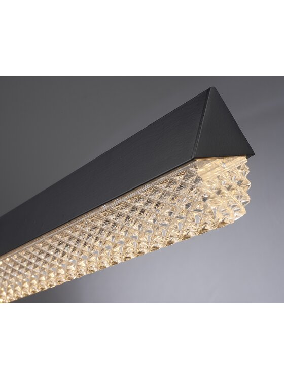 MIAhome MIAhome Lampa wisząca ANABELLA LED czarna 120 cm Czarny