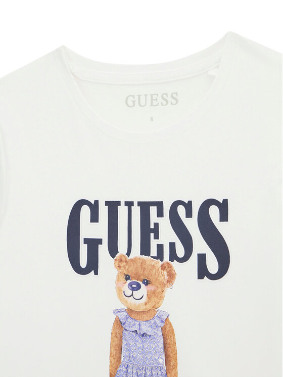 Guess Guess Тишърт J6GI04 K6YW4 Бял Regular Fit