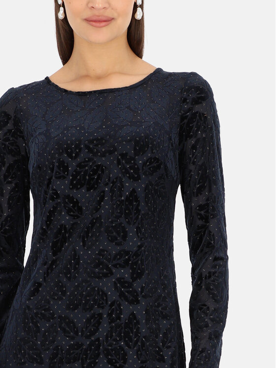 Potis & Verso Potis & Verso Sukienka wieczorowa Fredo Granatowy Slim Fit