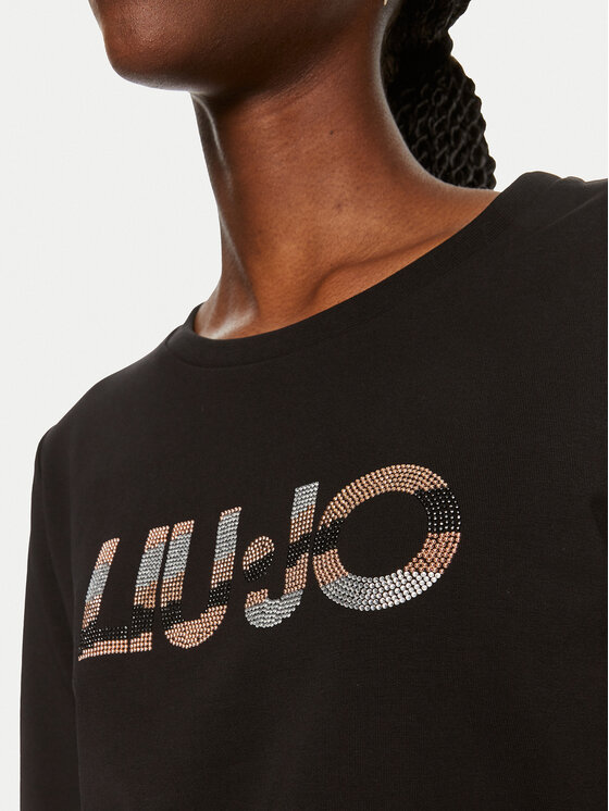 Liu Jo Sport Liu Jo Sport Μπλούζα TF4146 FS090 Μαύρο Regular Fit