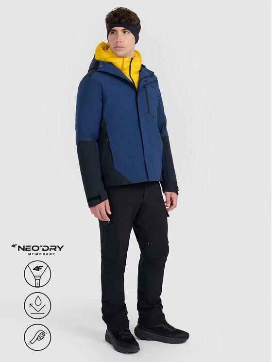 4F 4F Kurtka wielofunkcyjna HALNY Granatowy Regular Fit