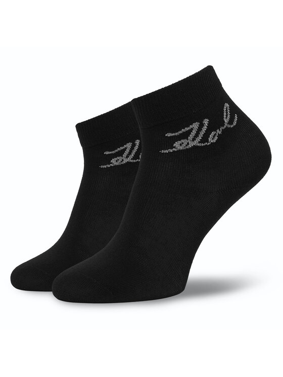 KARL LAGERFELD KARL LAGERFELD Dolge nogavice A4W47032 Črna