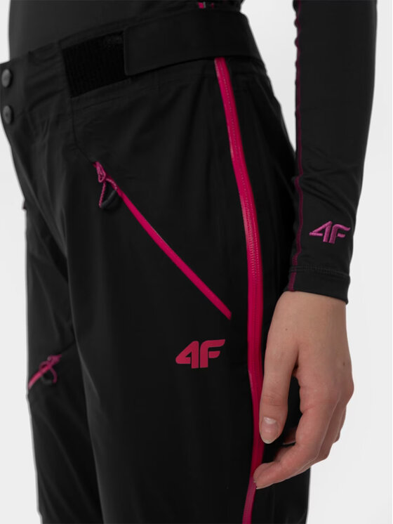 4F 4F Pantaloni da sci H4Z22SPDN005-22S Nero Regular Fit
