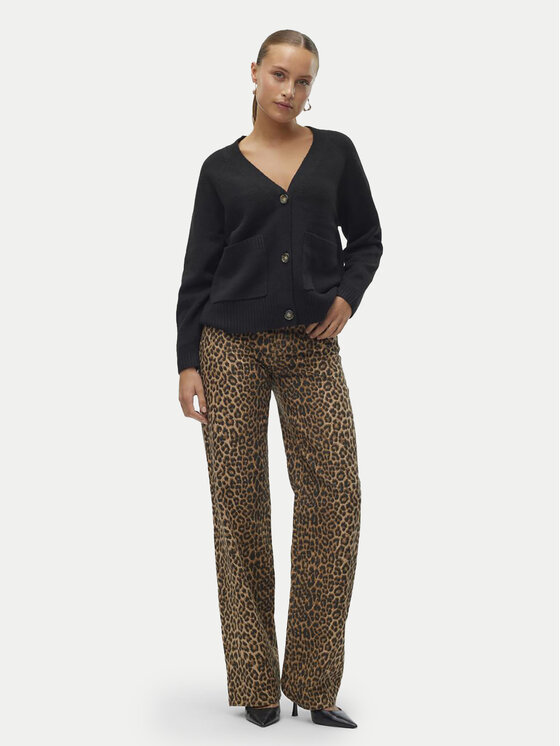 Vero Moda Vero Moda Kardiganas Boom 10320457 Juoda Loose Fit