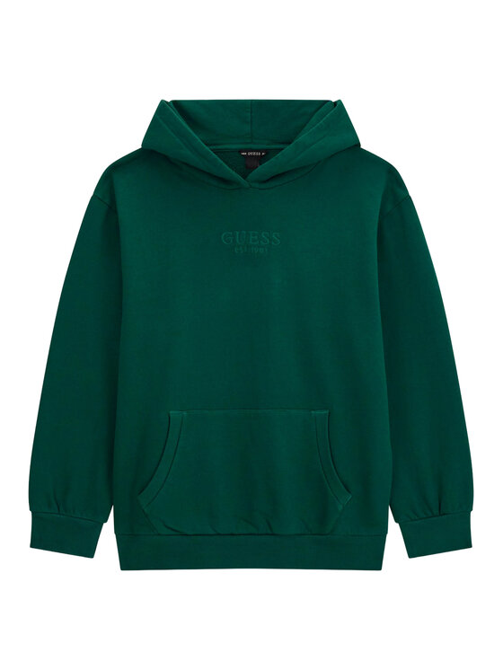 Guess Guess Pulóver L5YQ25 KAV34 Sötétzöld Regular Fit