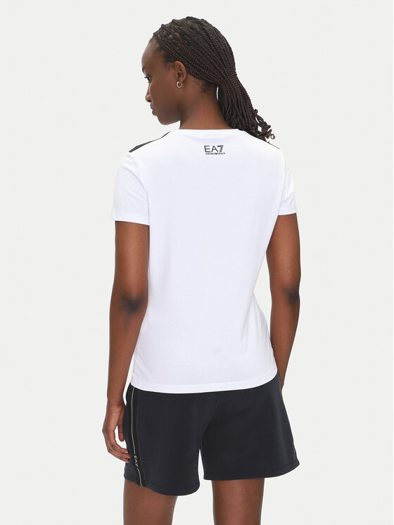 EA7 Emporio Armani EA7 Emporio Armani T-shirt 7W000497 AF14880 U0002 Bijela Regular Fit
