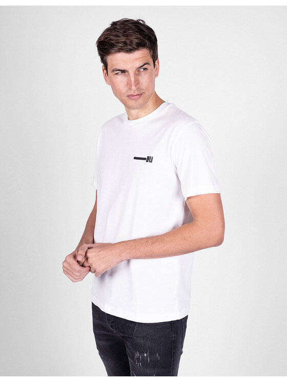 Les Hommes Les Hommes T-Shirt UHT201 700P | Urzn Λευκό Regular Fit