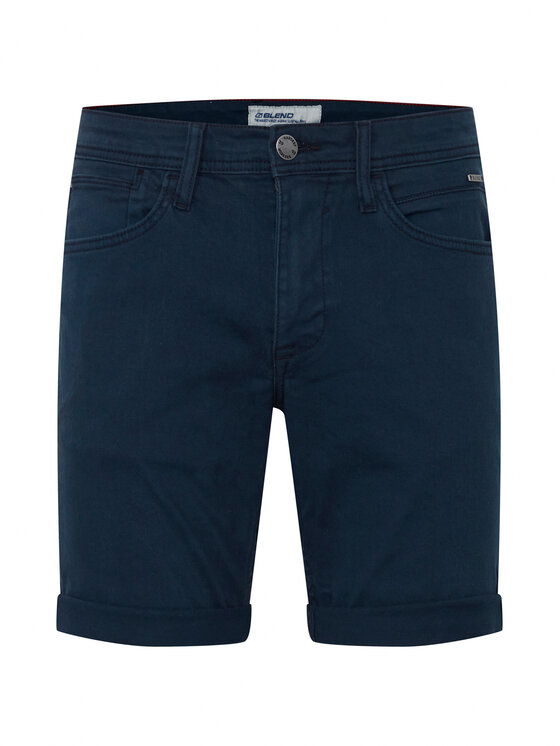 Blend Blend Kratke hlače iz tkanine 20713333 Mornarsko modra Regular Fit