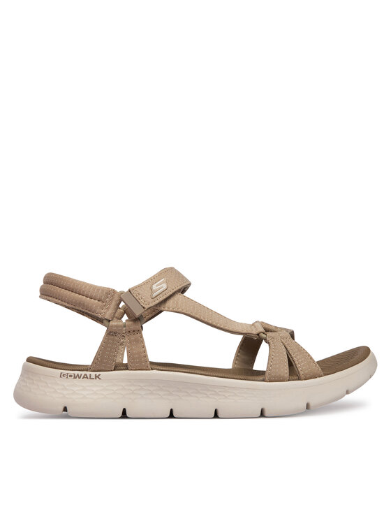 Skechers Sandały GO WALK FLEX SANDAL 141451/TPE Beżowy