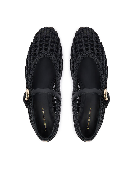 Tommy Hilfiger Tommy Hilfiger Balerini Mary Jane Ballerinas FW0FW09244 Negru